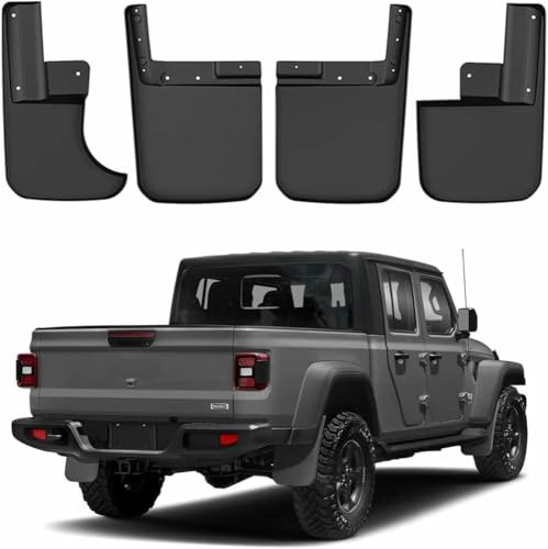 RYUNMP 4 Pezzi paraspruzzi paraspruzzi per Jeep Gladiator JT 2019 2020 2021 2022 paraspruzzi in Gomma Anteriori e Posteriori per Auto