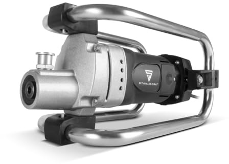 STAHLWERK Vibreur béton 2300 W – 4000 tr/min, puissant compresseur de béton, pour bouteille vibrante de 35/50 mm, pour construction en béton, murs, plafonds et fondations