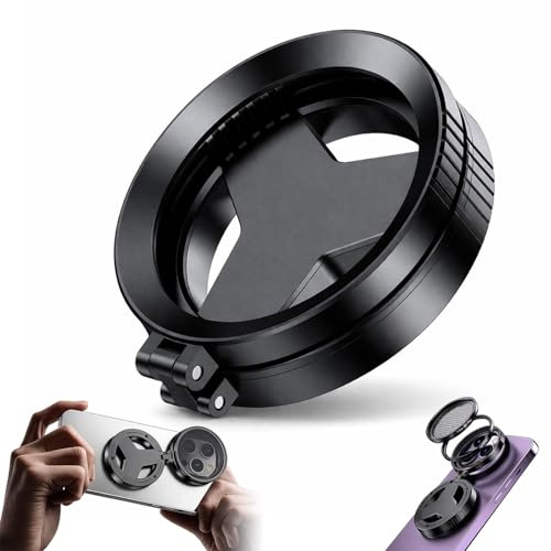 Magnetic CPL Filter for iPhone, 52mm Foldable Polarizing Filter Lens, Quick Mount Anti-Glare Phone Camera Filter, Reduces Reflections, Enhances Color (2Pcs)