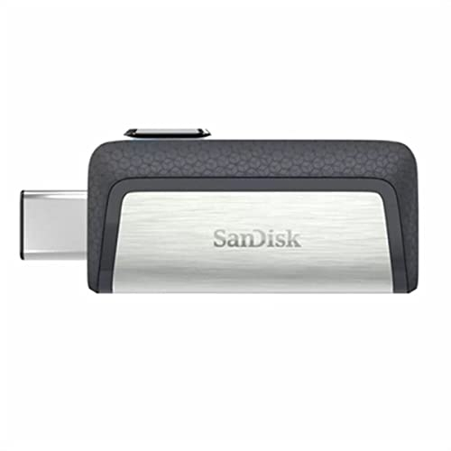 SanDisk Ultra 64 GB Dual Type-C USB 3.0 Flash Drive, Silver