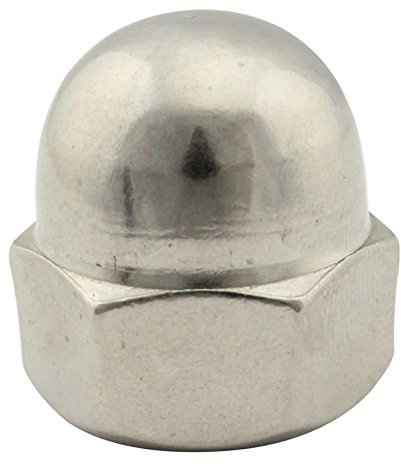 SC-Normteile | 25 Stück Hutmuttern (hohe Ausführung) | M8 | DIN1587 | rostfreier Edelstahl A2 (V2A) / NIRO | SC1587