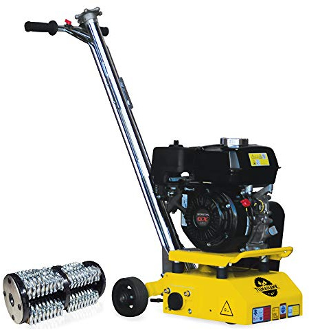 Gas 8” Concrete Scarifier Planer Grinder 5.5 HP Honda Engine (Scarifier + Drum Kit)