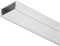 Gedotec LED-Aluminium-Profil flach Unterbau & Einbau-Profil 2500 mm Profilleiste eckig für Möbel-Regale & LED-Streifen | Höhe 8,5 mm | Streuscheibe matt | 1 Stück - Licht-Schiene Alu silber matt
