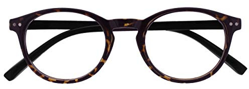 Opulize Zen Lunettes De Lecture Sombre Marron Écaille Petit Hommes Femmes Charnières Ressort R24-2 +1,50