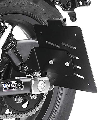 Kennzeichenhalter seitlich kompatibel mit Honda Rebel 500 17-25 schwarz