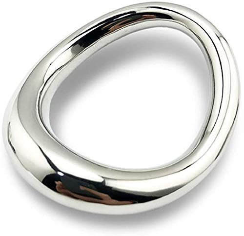 SeLgurFos® Gebogene Oberfläche Eichelring Penisring, Feste Pennisring Erektion 304 Rostfreier Stahl Hodenring Rund Pennisring Erotik Spielzeug Männer (medium)