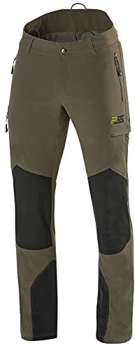 PSS Outdoorhose X-treme Stretch - Wasserabweisende Jagdhose dehnbar - Robuste Hose für die Jagd atmungsaktiv - Trekkinghose mit verstärkten Knieen, Größe:56