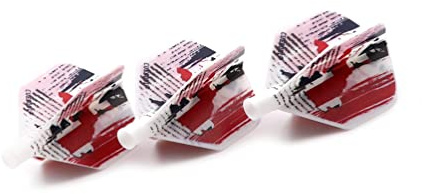 CUESOUL TERO AK4 Dart Flights Forme Standard avec Motif Exquis, Lot de 3 pièces