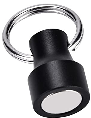 Fiske Magnetic Buckle, Fishing Accessory Tool Release Holder Fishing Magnet Carabiner för Outdoor Camping Telt, Caravan Etc(svart (singel)) Andra fiskeredskap och tillbehör