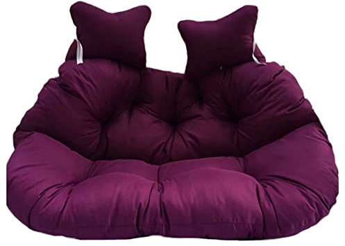 WLL-DP Hängesessel Hängesessel Hängesessel Schaukel Sitzkissen, Abnehmbare Und Waschbare Polyesterplane Weiche Auflage, Für Outdoor Indoor Gebrauch,Fuchsia