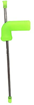 BANGHA Strohhalm Edelstahl 1 STÜCK Bier Schnorchel Straight Stroh Bier Trichter Doppelt Schnorchel Trinken Bier Bar Werkzeuge Festivals Party Edelstahl-Strohhalme (Color : Green)