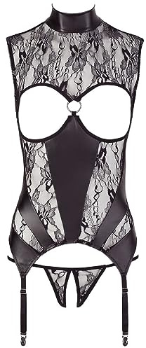 Abierta Fina Damen Strapshemd-26325001021 Strapshemd, Schwarz, S EU