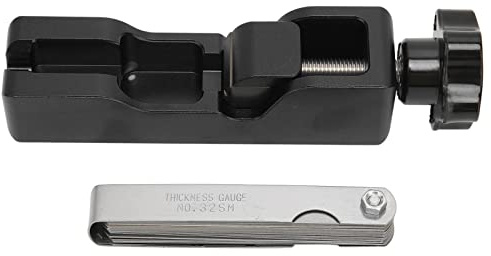 Pinza per candele, strumento per la distanza delle candele con spessimetro universale per candele NGK 5671A 10 mm 12 mm 14 mm 16 mm(Nero)