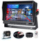 AHD 1080P Rückfahrkamera-Set mit 7-LCD-Monitor & 170° Weitwinkel- Rückfahrkamera, IP69 wasserdichte Rückfahrkamera Einparkhilfesystem für LKW/Anhänger/Bus/Van/Landwirtschaft/Schwertransport