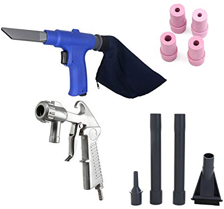 Générique 2 en 1 Portable (Airbrush d'aspiration d'aspirateur d'air + Sand Blaster) Set nettoyant pneumatique Sand-Sand-Sand-Sablant avec Outil d'Accessories