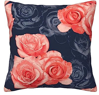 BONDIJ Monstera-Muster, Wurfkissenbezug mit Kissenbezug, strapazierfähiger Kissenbezug für Wohnzimmer, Sofa, Stuhl, Auto, 40,6 x 40,6 cm