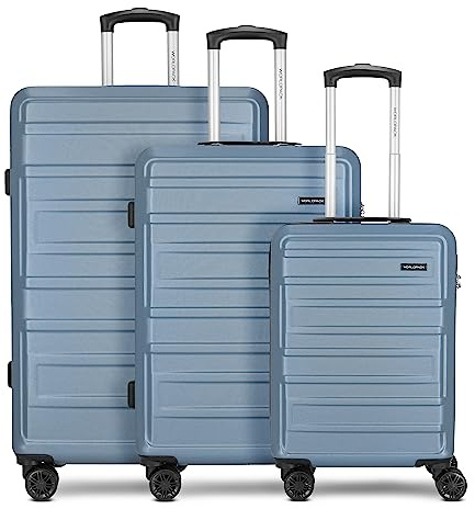 Worldpack Koffer-Set 3-teilig für Damen und Herren | Reise-Trolleys 50 x 29 x 76 cm aus hochwertigem, stoßfestem ABS Material | Doppelrolle & Teleskopgriff| New York 2.0 Serie