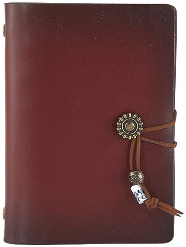 Amosfun Lederjournal-notizblock Nachfüllbar Loseblattjournal Tragbar Für Reisen Tagebuch Schreiben Format Zum Aufzeichnen Von Notizen Plänen Und Inspirationen Im Retro-look
