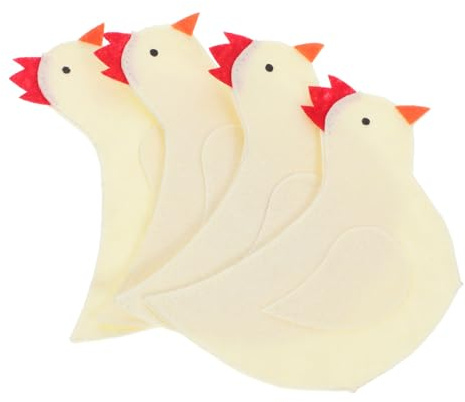 Mikinona Ostern 4er Pack Stoffschoner Zum Ostersammeln Bruchfeste Halterung Für Partydeko