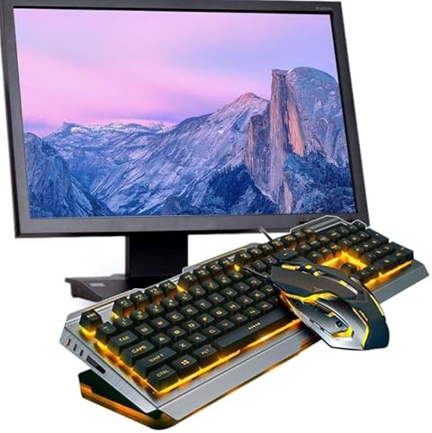 jojofuny Tastiera USB Tastiera da gioco e tastiere da gioco Tastiera da gioco Meccanica Tastiera da gioco Illumina Keyboar Tastiera per computer Tastiera retroilluminata Tastiera meccanica V1 Wired