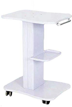 Utility Cart Organizer Service Cart Beauty Utility Cart Beauty Rollwagen mit Griff, langlebiger Beauty Equipment Utility Trolley auf Rädern, 80 kg Tragfähigkeit (weiß 38 x 35 x 70 cm)