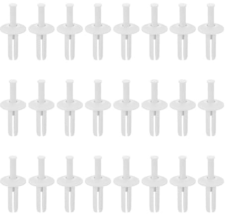 DTGN 1/4 x 3/4 (D x L) Nylon Trockenbau Nieten -50Stück - Geeignet Für Mechanische Ausrüstung - Pilzkopf Blindnieten - Weiß