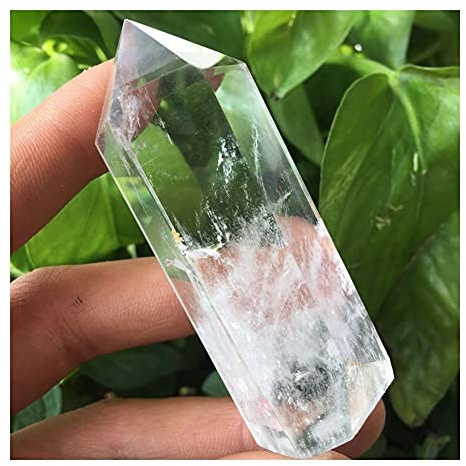 EKFBQBGW Raumdekoration Home Decor Natural White Crystal Quartz Magic Wand Column Point Point Soothing Crystal