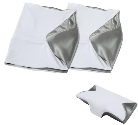 2-pack satin cervikal kuddfodral, örngott för cervikal kudde, ergonomiskt örngott, endast överdrag
