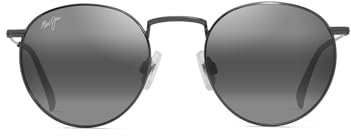 MAUI JIM GREY PUKAUA SHINY DARK RUTHENIUM 50