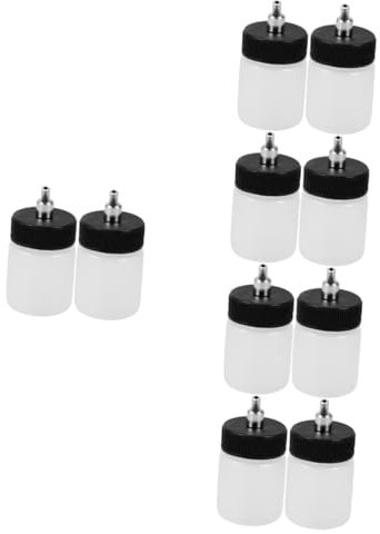 STOBOK 10pièces Bouteilles De Peinture Pigment Amovibles Pour Spray Récipient Plastique Transparent Pour Airbrush Pour Projets De Peinture