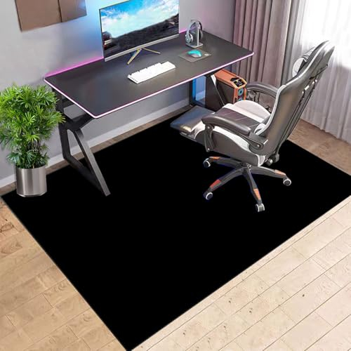 Bodenschutzmatte Bürostuhl 140 x 180 cm - Gaming Stuhlmatten für Teppiche mit niedrigem Flor und Hartholzböden - Non Silp Schreibtischstuhl Unterlage für Spielzimmer Schlafzimmer Wohnzimmer und Büro