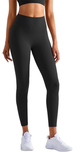 JTSONN Sport Leggings Kvinnor Hög Midja Sömlösa Sportbyxor Yoga Långa Ogenomskinliga Leggings Gym Leggings Svart Sport Leggings Strumpbyxor Yoga Fitness, Svart, S