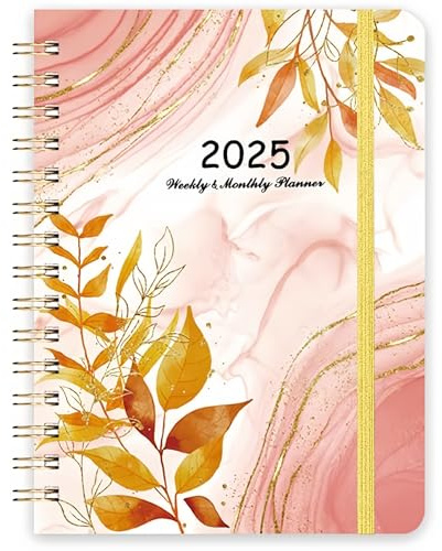 Terminplaner 2025,Wochenplaner 2025 A5,Personal Organizer,Wochenplaner 2025,Kalender 2025,Ringbuch A5 Mit Elastischer Verschluss,SchüLerplaner(21.5 X 15.5cm)