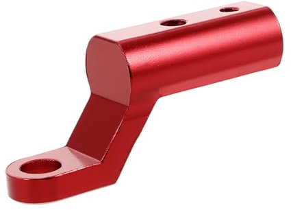 jojofuny Verlängerungsbügel Lenkerhalterung handyhalterung Fahrradspiegel motorradzubehör Adapter Rückspiegelverlängerungshalterung Fahrrad spiegelhalter Aluminiumlegierung rot