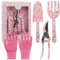 weiclianhp Kit de Jardinería 4 Piezas con Regalo - Herramientas para Mujeres Incluye Guantes, Pala, Tijeras Podar y Garra | Set Ergonómico con Empaque Decorado para Plantas y Exteriores