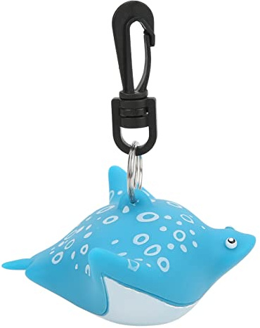 Acouto Atemregler-Mundstückabdeckung mit Cartoon-Fisch Design, Blauer Rochen, Schutzzubehör für Taucher, Zweite Stufe Halterung