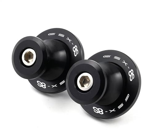 NFNVEKESD Diábolos para Moto para Suzu&ki para GSX8S para GSX 8S para GSX-8S 2023 Motocicleta CNC Aluminio Basculante Carretes Soporte Deslizante Tornillos Deslizante(Black S)