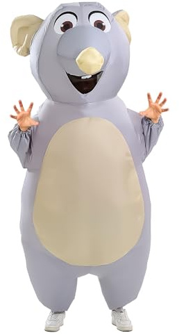 Yeffute Inflatable Mouse Costume for Adult Blow up Mouse Costume Funny Halloween Party Cosplay Costume Suit