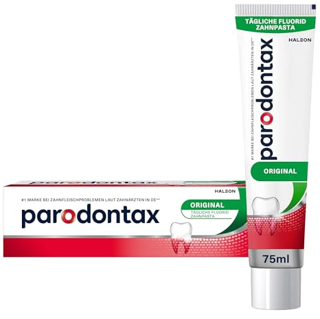 parodontax Original Zahnpasta, 75ml, tägliche Fluorid Zahncreme | Hilft beginnende Zahnfleischprobleme zu bekämpfen*: Zahnfleischbluten, Rötungen, Schwellungen