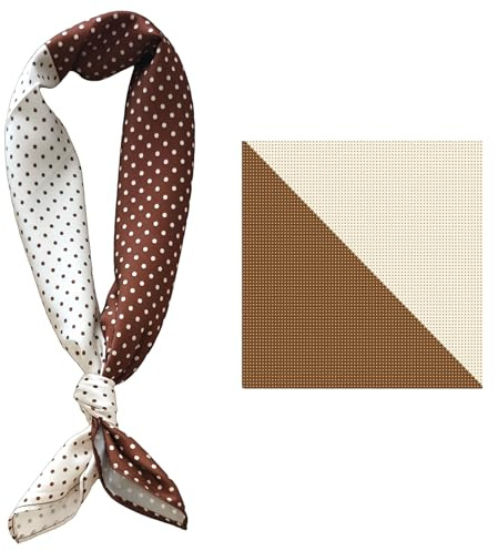GIMIRO Männer simulierte Seidenschal 53x53cm Vintage Schal kleiner quadratischer Britischer Stil Cashew Blume Schal