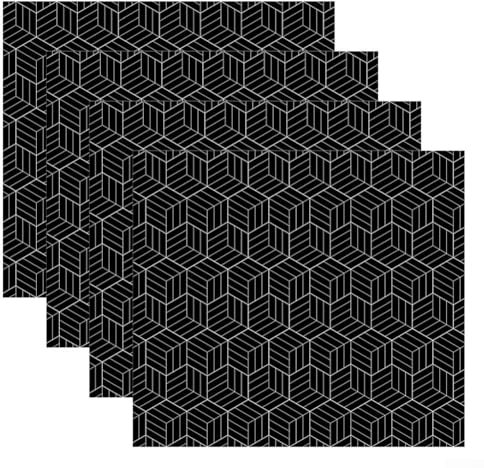 Tapis de table de cuisson réutilisable en fibre de verre pour plaque de cuisson à induction pour éviter les rayures et les taches (B)