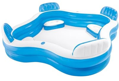 TUOYDJA Paddling Pool,Paddling Pool for Kids Backrest Seat Family Inflatable Pool Paddling Pool Family Swimming Pool Multiple Scenes Available