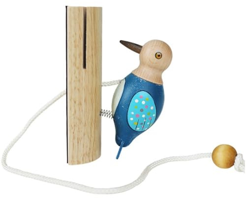 Muteitt Türklopfer Aus Holz, Specht-Dekoration, Türklingel Zugseil, Ladenbesitzer-Glocke, Kinder-vogelspielzeug, Weihnachtsdekoration Für Den Hauseingang