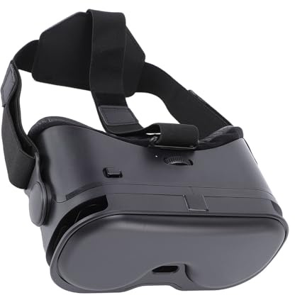 Denash Auriculares con Gafas VR 3D, Auriculares de Realidad Virtual, Controlador, FOV de 120°, Gafas VR con Luz Anti Azul, para Teléfonos iOS,