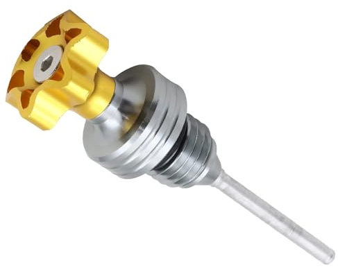 Oljemätstickor Motorcykel Universal Motor Oljemätsticka Påfyllningslock Vevhus Oljenivåmätare För Skoter För GY6 För 110cc För 125cc(Yellow)
