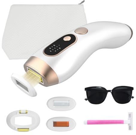SkinRevolve IPL Hair Removal Device 21J | Painless IGBT Tech | 3-in-1 Heads (HR/DPL/MG) | Smart Roller Flash | Laser Hair Remover Alternative | UK Plug | Dual Safety Filters