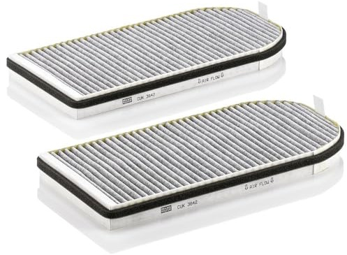 MANN-FILTER, CUK 3642-2 Innenraumfilter, mit Aktivkohle | Für PKW, Staub- und Pollenfiltration, Geruchsreduzierung, Echte OE-Technologie