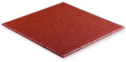 Alfombrilla antivibración, amortiguador de vibraciones, de granulado de goma en color marrón rojizo