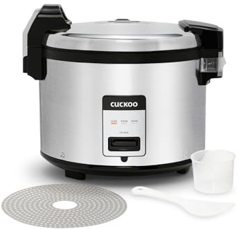 CUCKOO CR-3032 | 30-Cup (Uncooked) Commercial Rice Cooker & Warmer | Automatic Warm Mode, Nonstick Inner Pot, Detachable Inner Lid | Stainless Steel