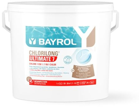 Bayrol Chlorilong Ultimate 7-10,2 kg Zwei-Phasen Chlor Tablette mit 7 Funktionen